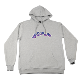 Hoodie Canguro Gris Grafo