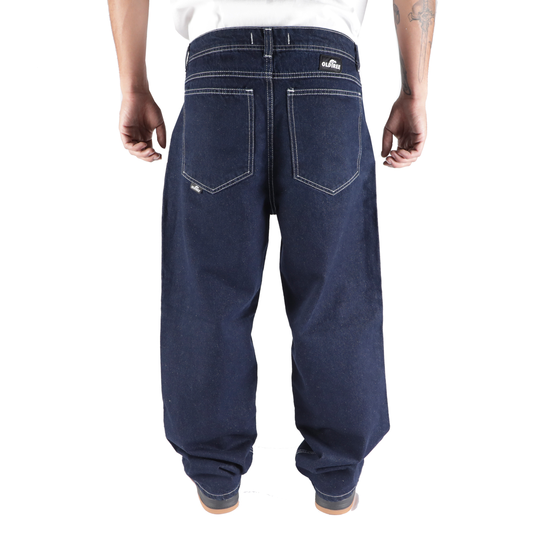 Jeans Baggy Azul Contrast Trunk Old Tree