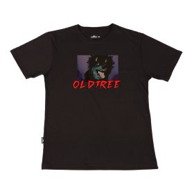 Polera Lobo Negra Old Tree