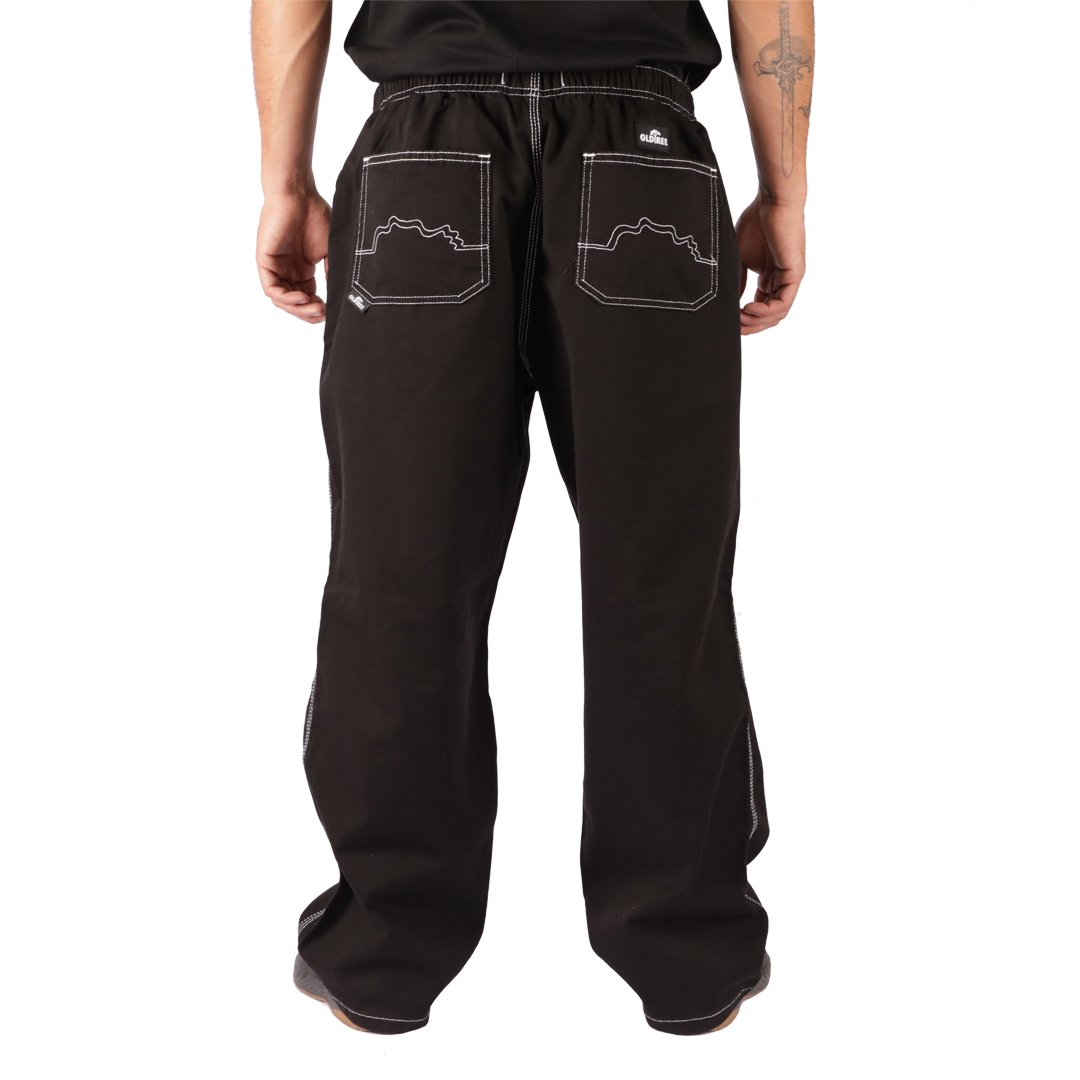 Surf Pant Baggy Negro Contrast Old Tree