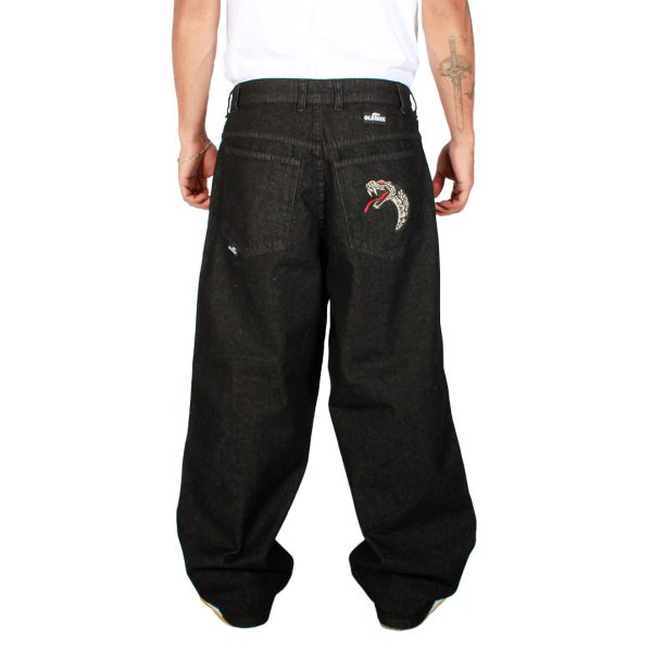 Jeans Extra Baggy Negro Silver Serpiente Old Tree - Imagen 2