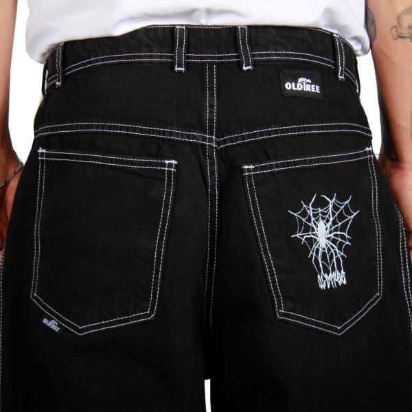 Jeans Extra Baggy Negro Contrast Spider Old Tree - Imagen 5