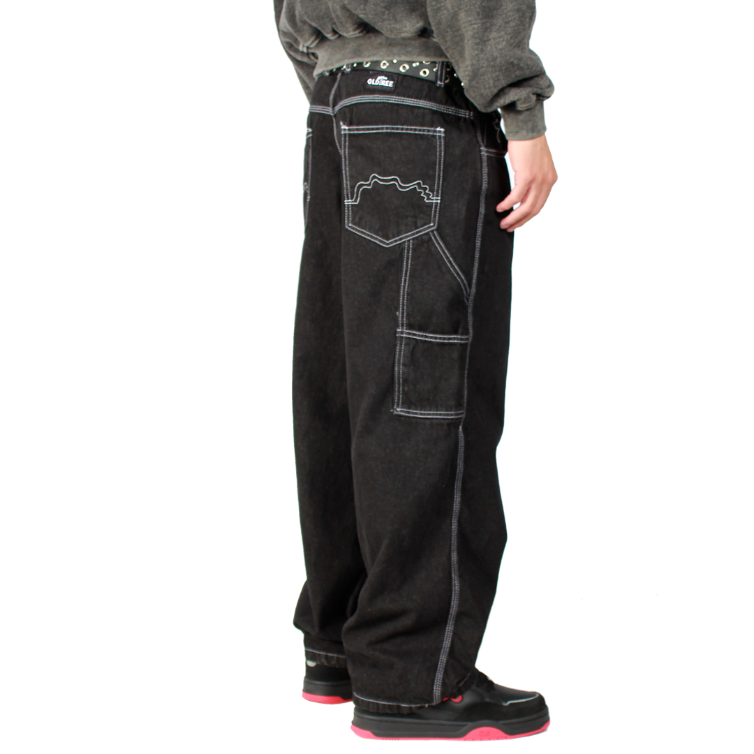 Jeans Carpenter Baggy Negro Silver Old Tree