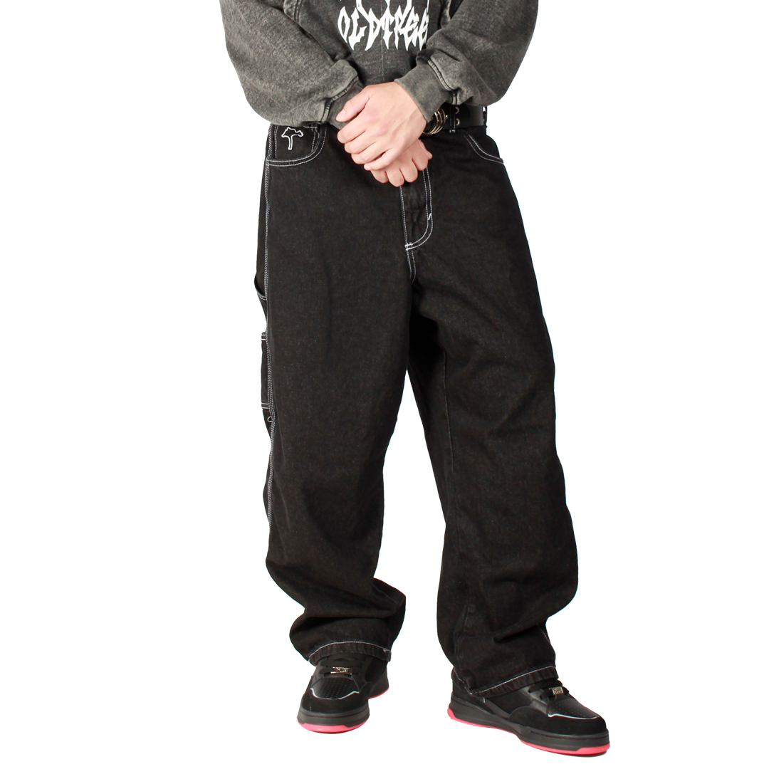Jeans Carpenter Baggy Negro Silver Old Tree