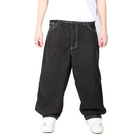 Jeans Extra Baggy Negro Silver Contrast Old Tree