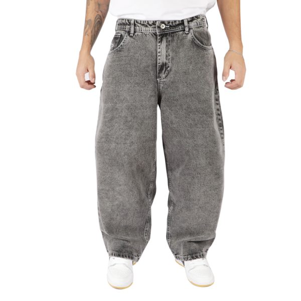 Jeans Extra Baggy Gris Acid Wash White Old Tree