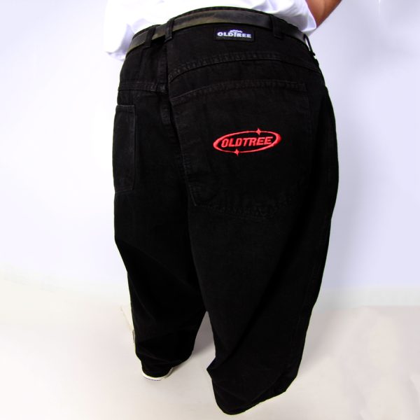 Jeans Extra Baggy Negro Ellipse Old Tree - Imagen 2