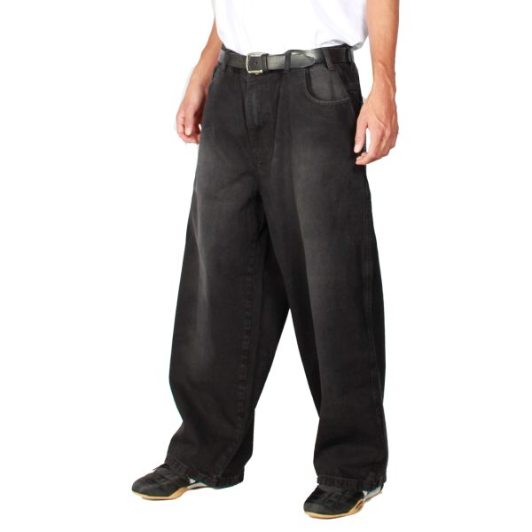 Jeans Extra Baggy Negro Focalizado Old Tree - Imagen 4