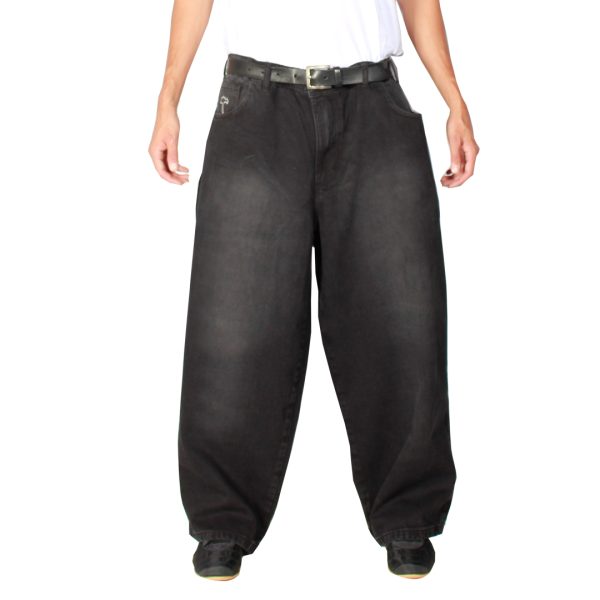 Jeans Extra Baggy Negro Focalizado Old Tree