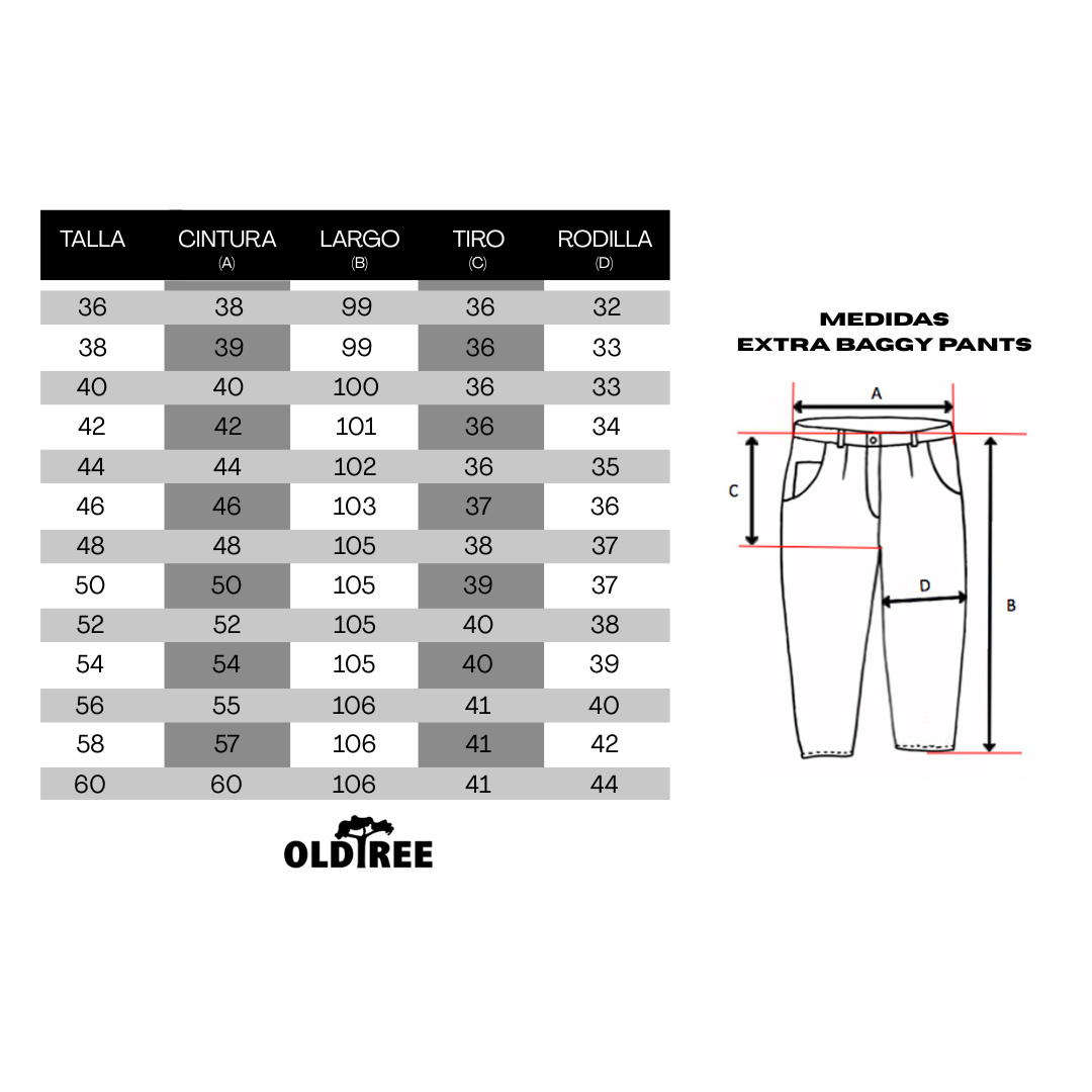 Jeans Extra Baggy Focalizado Acid Wash Ellipse Old Tree - Imagen 8