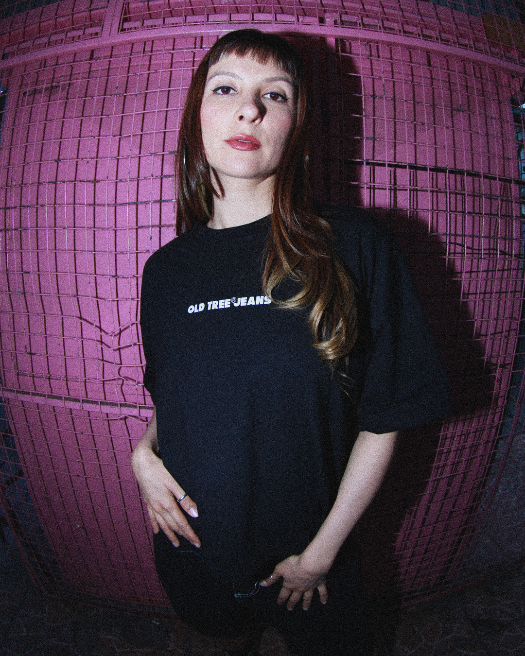 Polera Boxy Fit Sports Negra Old Tree - Imagen 3