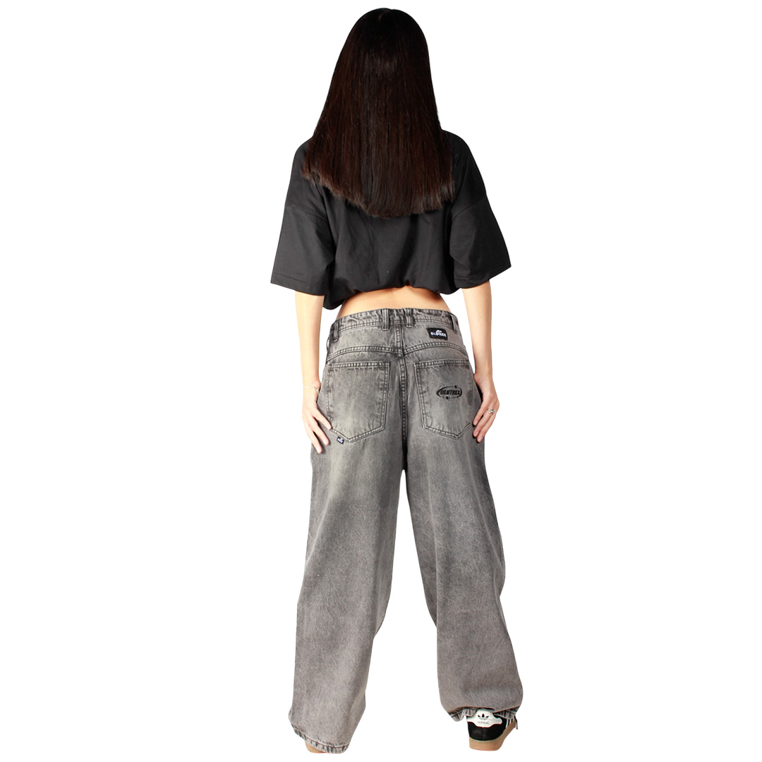 Jeans Extra Baggy Focalizado Acid Wash Ellipse Old Tree - Imagen 7