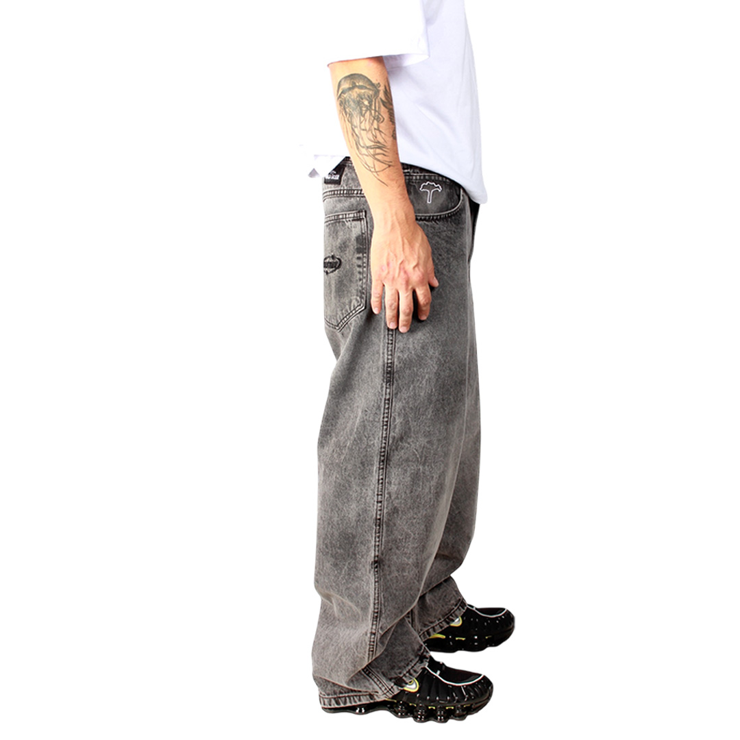 Jeans Extra Baggy Focalizado Acid Wash Ellipse Old Tree
