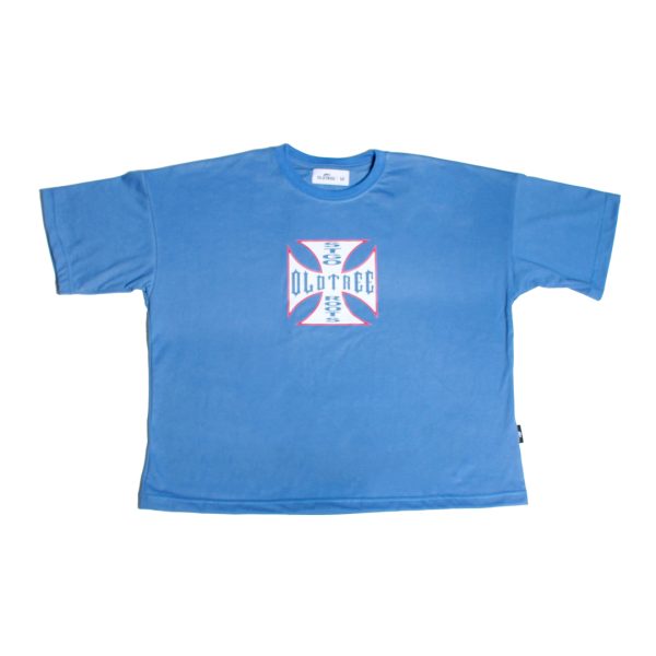 Polera Boxy Fit Stgo Roots Celeste Old Tree