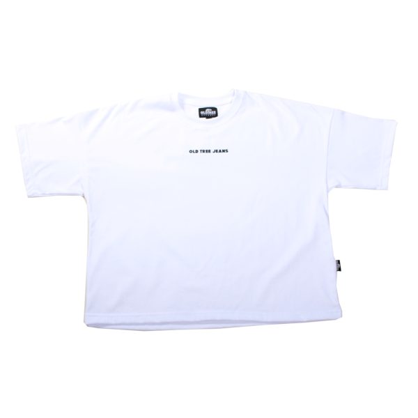 Polera Boxy Fit Sports Blanca Old Tree