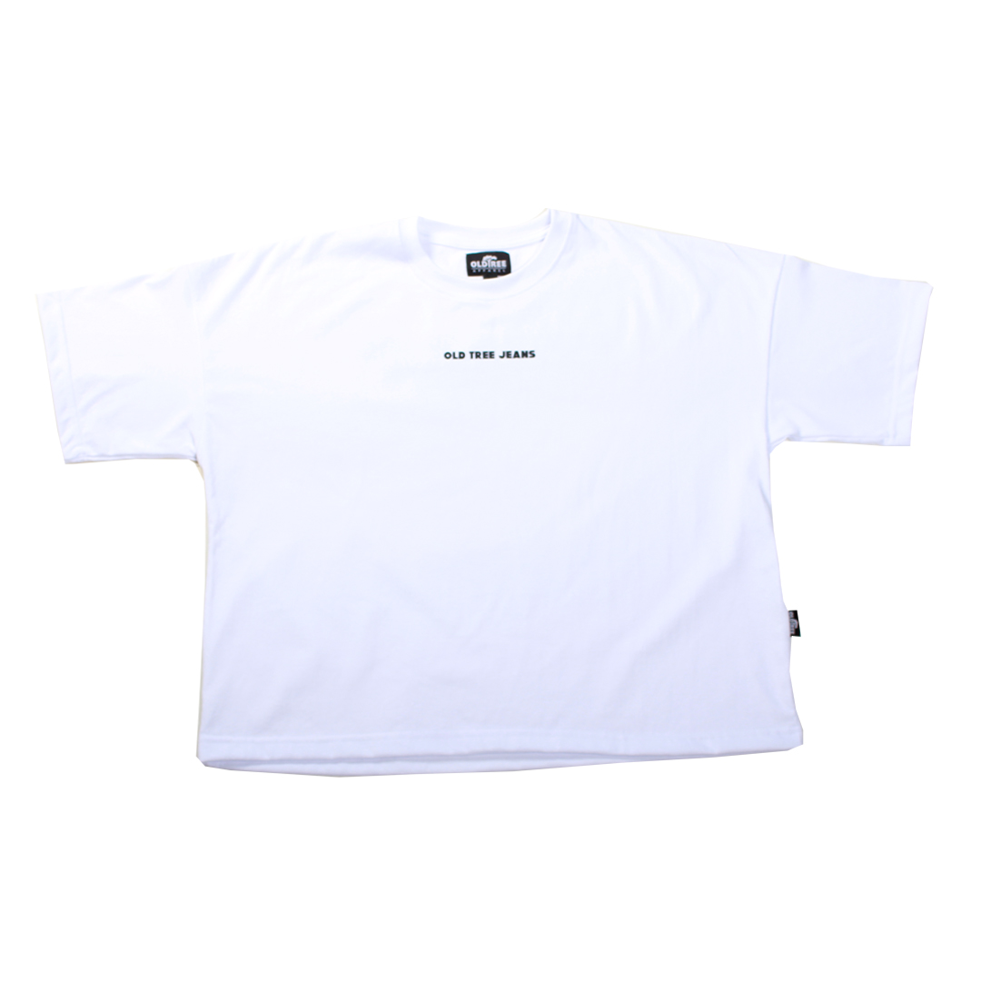 Polera Boxy Fit Sports Blanca Old Tree