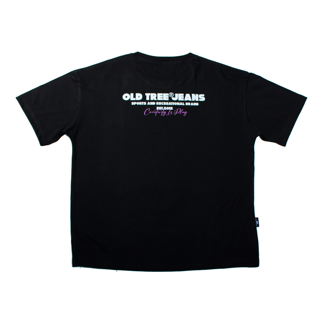 Polera Sports Negra Old Tree