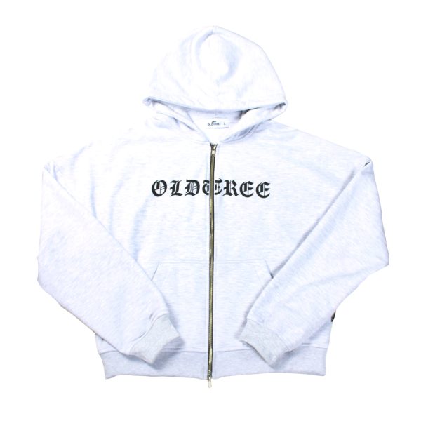 Hoodie Boxy Fit Doble Zip Gris Old Tree