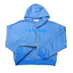 Hoodie Boxy Fit Doble Zip Celeste Old Tree - Imagen 2