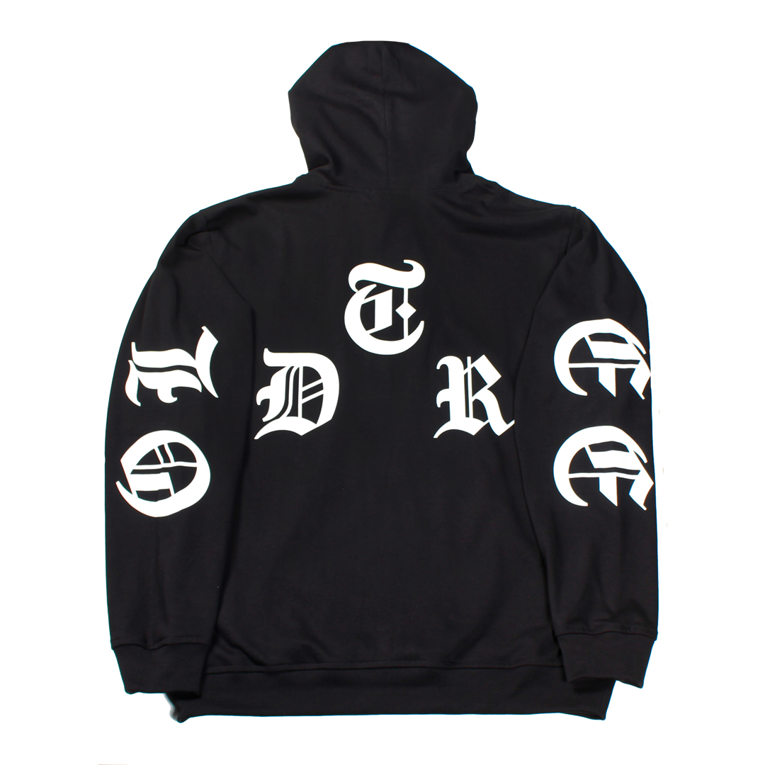 Hoodie Gotic French Terry Negro Old Tree