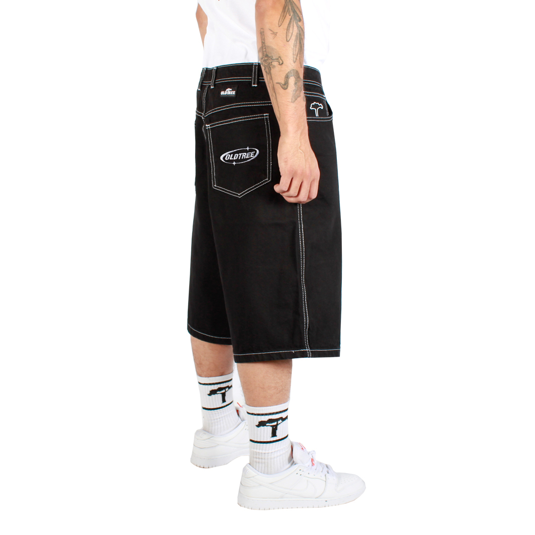 Jort Extra Baggy Negro Contrast Ellipse Old Tree - Imagen 2