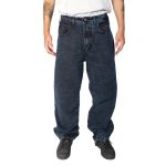 Jeans Regular Acid Black Azul Trunk