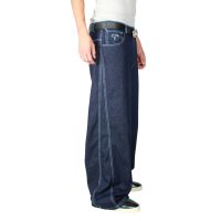 Jeans Baggy Three Cut Azul Contrast Old Tree - Imagen 2