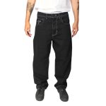 Jeans Regular Negro Contrast Trunk