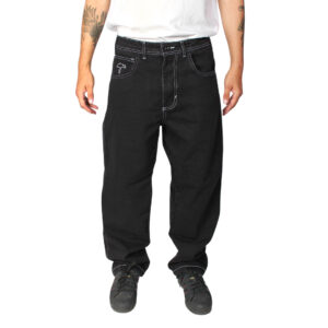 Jeans Regular Negro Contrast Trunk