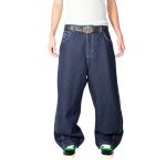 Jeans Baggy Three Cut Azul Contrast Old Tree