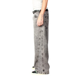 Jeans Baggy Three Cut Acid Wash Old Tree - Imagen 4