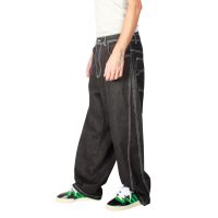 Jeans Baggy Three Cut Negro Silver Old Tree - Imagen 5