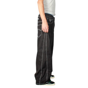 Jeans Baggy Three Cut Negro Silver Old Tree - Imagen 2