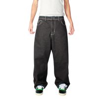 Jeans Baggy Three Cut Negro Silver Old Tree