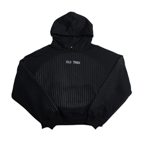Hoodie Boxy Fit Fence Negro Old Tree