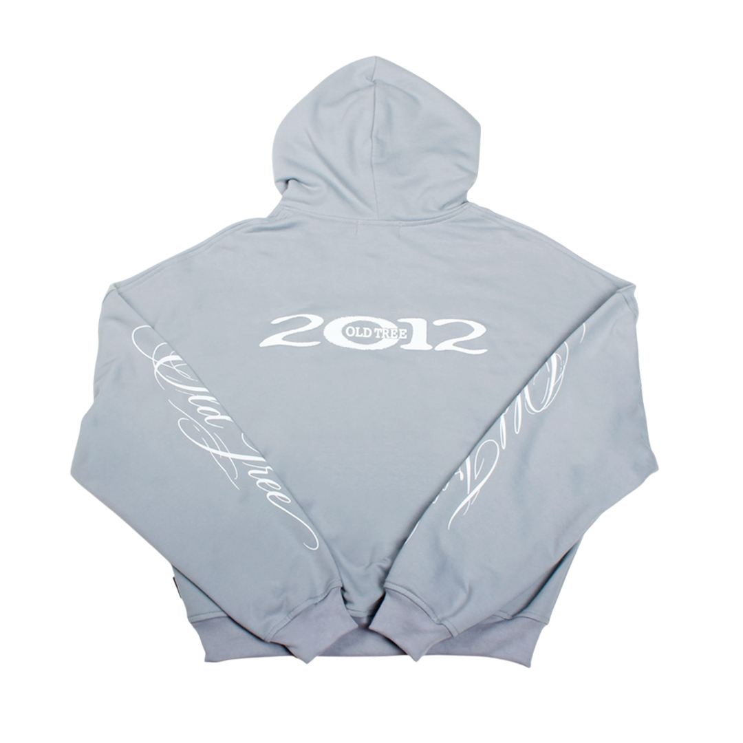 Hoodie 2012 Boxy Fit Gris Oscuro Old Tree