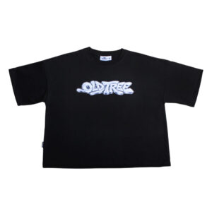 Polera Boxy Fit Bubble Negra Old Tree