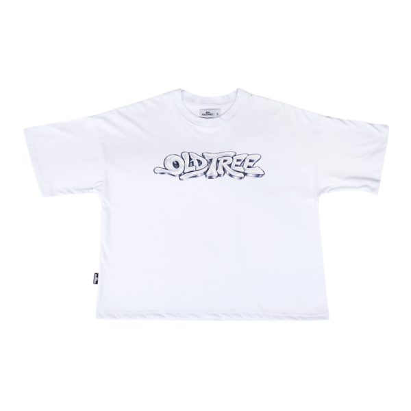 Polera Boxy Fit Bubble Blanca Old Tree