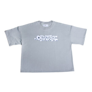 Polera Boxy Fit Bubble Gris Old Tree