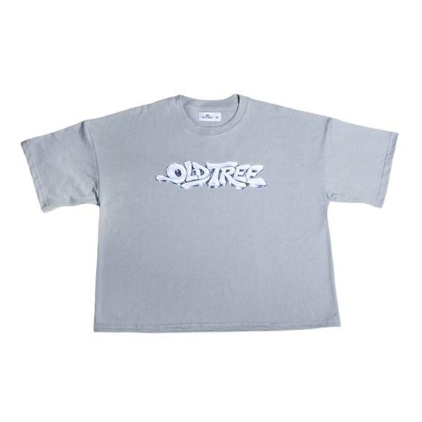 Polera Boxy Fit Bubble Gris Old Tree