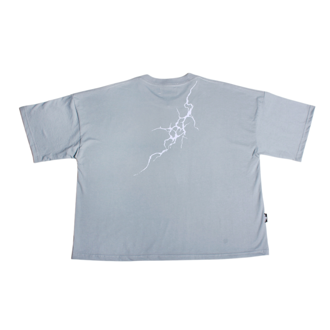 Polera Boxy Fit Bubble Gris Old Tree