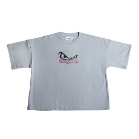 Polera Boxy Fit Eyes Gris Old Tree