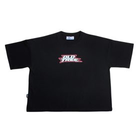 Polera Boxy Fit Fear Negra Old Tree