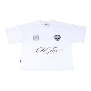 Polera Boxy Fit Escudos Blanca Old Tree
