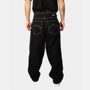 Jeans Extra Baggy Negro Contrast Classic Old Tree - Imagen 3