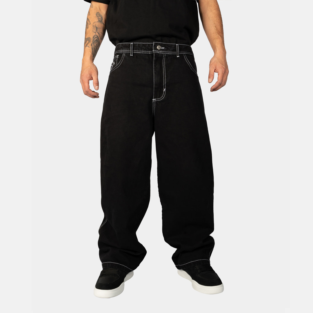Jeans Extra Baggy Negro Contrast Classic Old Tree