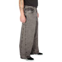 Jeans Baggy Three Cut Acid Wash Wire Old Tree