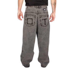 Jeans Baggy Three Cut Acid Wash Wire Old Tree - Imagen 3