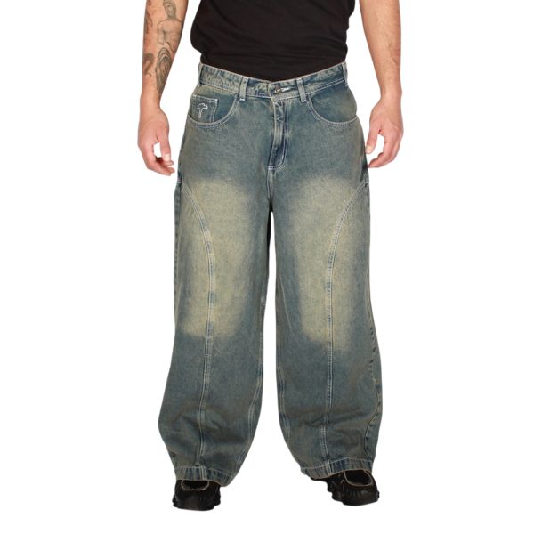 Jeans Baggy Ultra Cut Pardo Focalizado Old Tree