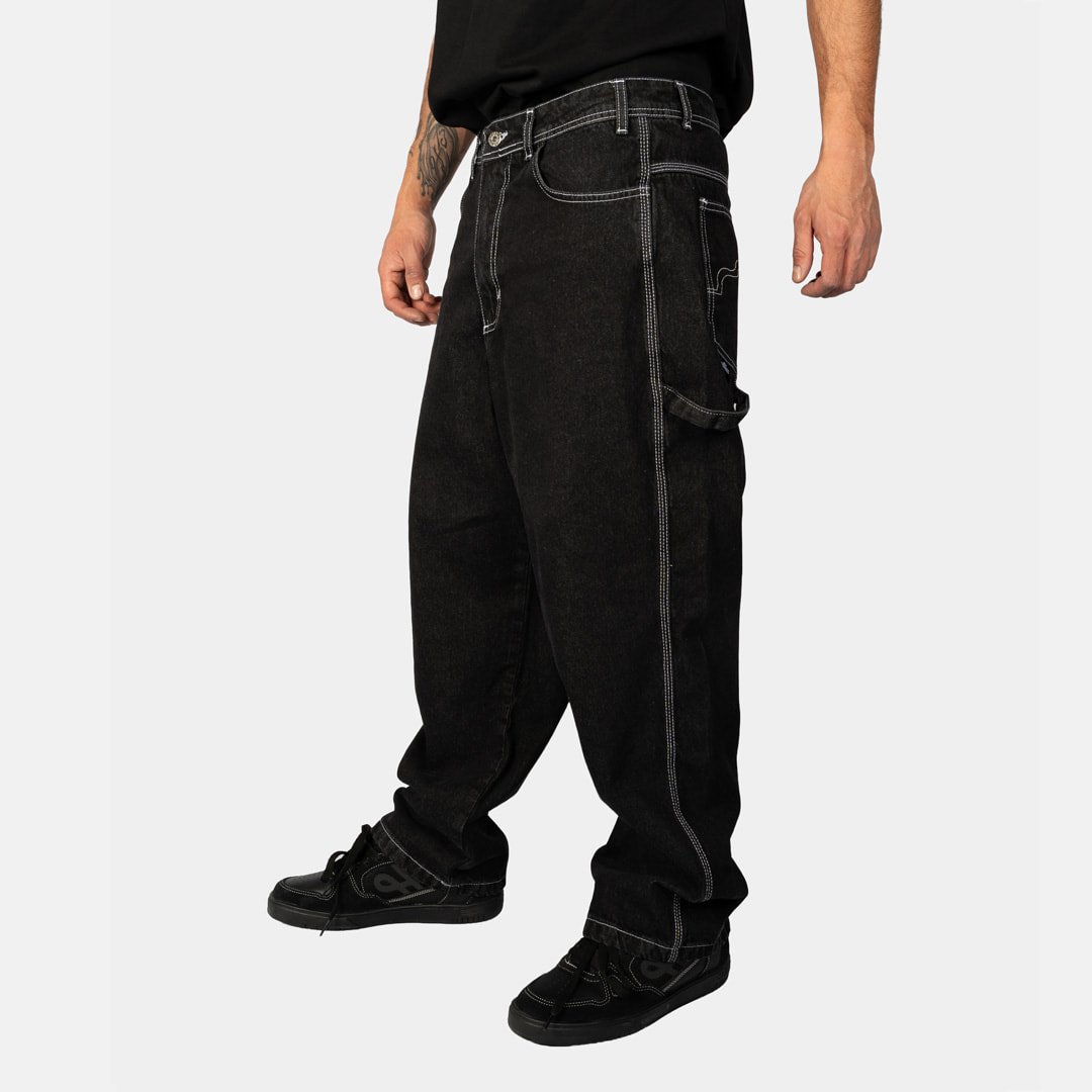 Jeans Carpenter Baggy Negro Silver Old Tree - Imagen 4